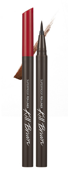 클리오 워터프루프 펜 라이너 0.55ml, 브라운, 1개