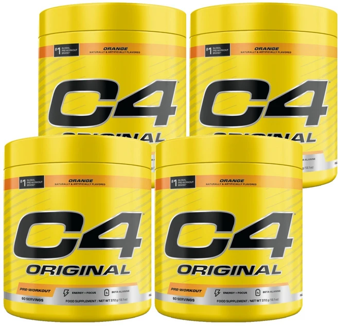셀루코어 C4 오리지널 프리워크아웃 오렌지, 372g, 4개 - 쿠팡
