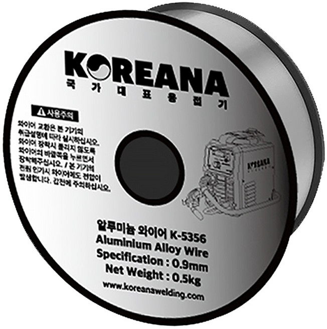 코리아나 와이어 용접봉 0.9파이 0.5kg K-5356 알루미늄용, 1개