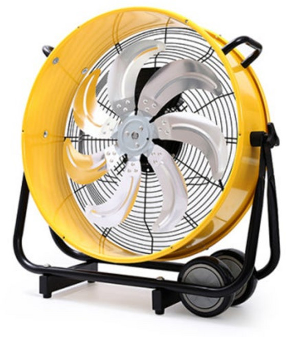 신일 SIF-B024 산업용 대형 선풍기 60cm 업소용 공업용 이동식 공장 창고 선풍기, 옐로우+블랙, B024HS