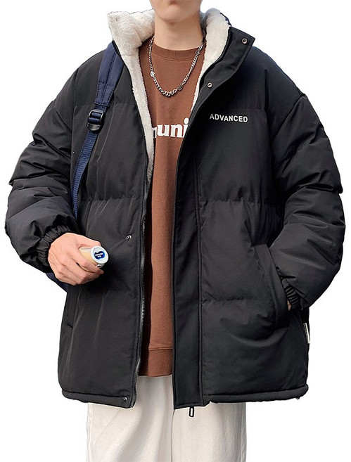 立領短款加厚棉服外套