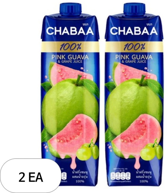 차바 핑크구아바 포도주스, 1L, 2개 - 쿠팡