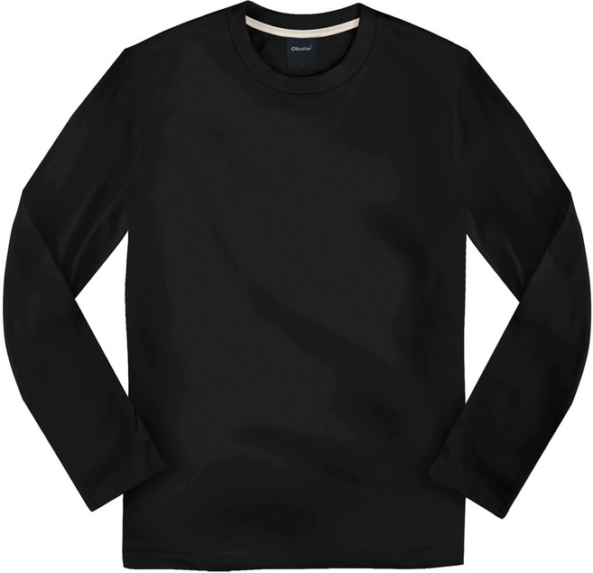 옥스타 무지 긴팔 티셔츠