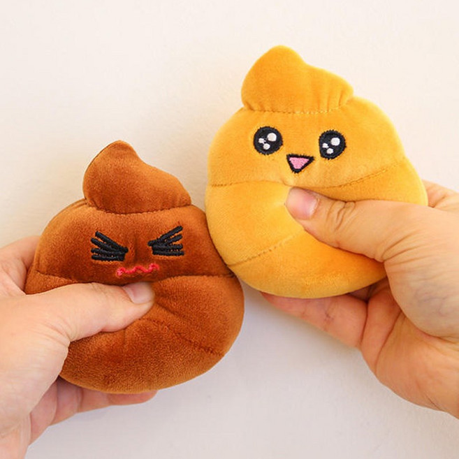 모찌타운 똥 스트레스볼 스퀴시 말랑 쫀득 스트레스 해소 손장난감, 황금똥, 1개