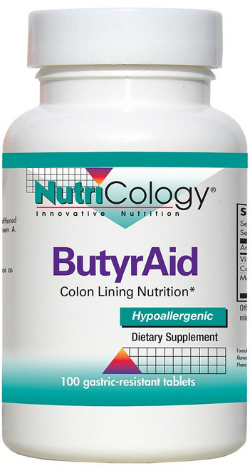 Nutricology ButyrAid補充錠, 100顆, 1罐