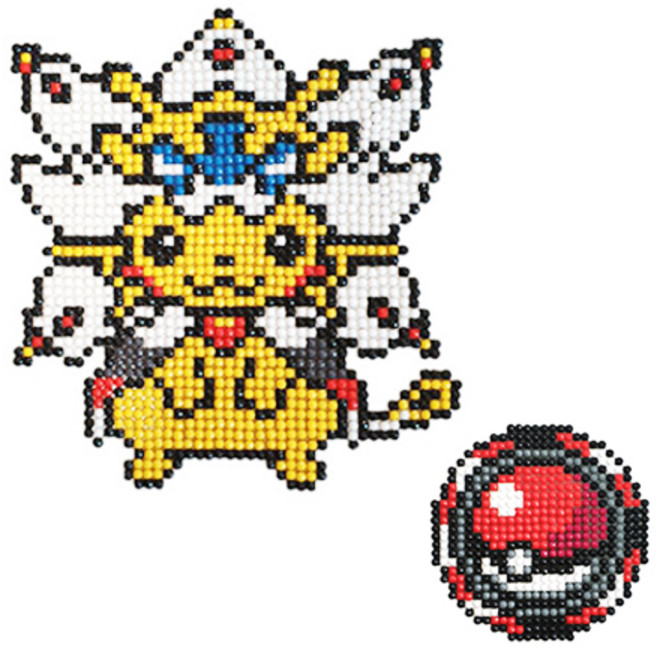 어린이 보석십자수 스티커 DIY 만들기 세트, 화이트, 1개