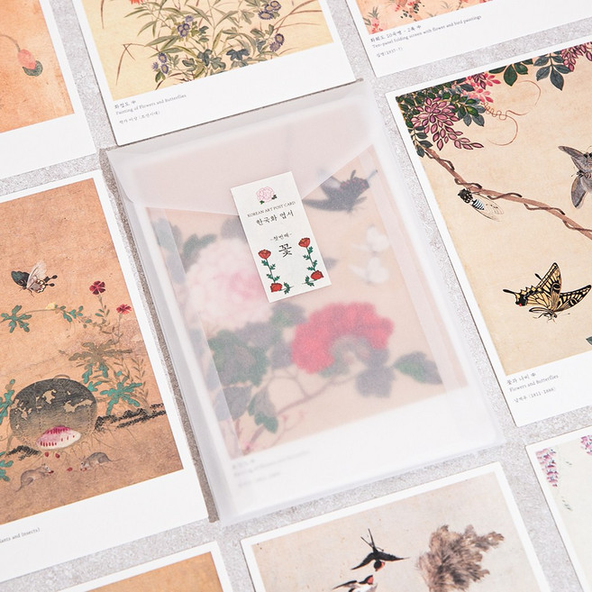 한국화엽서 민화엽서, 첫번째 - 꽃