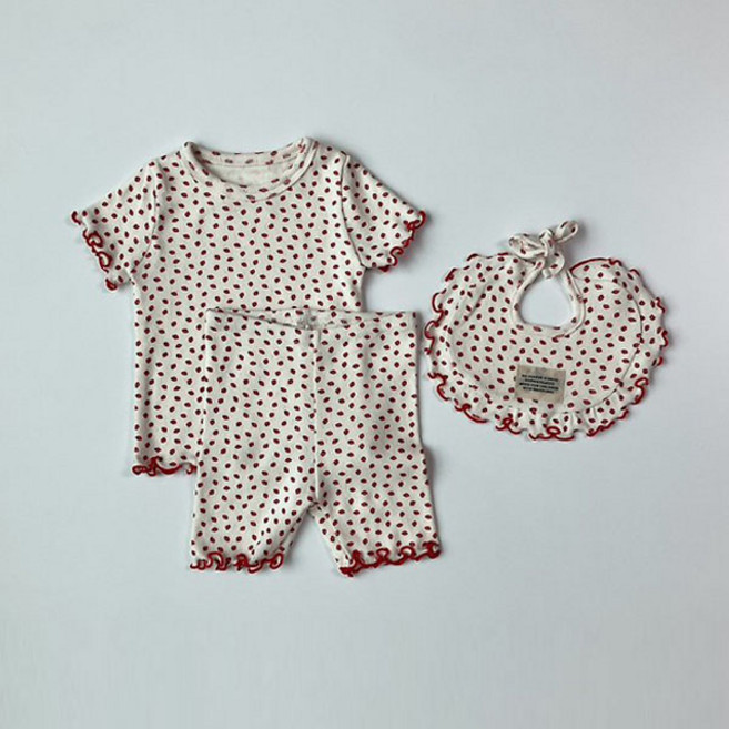 6개월 아기상하복 돌 여아 반팔 실내 잠옷 세트