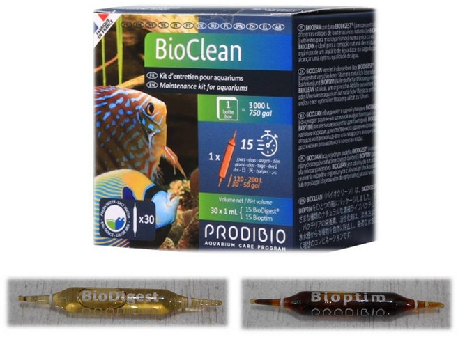 PRODIBIO 普洛迪 BIOCLEAN 二合一活菌淨化組 硝化菌 微量元素 30支/盒, 1件, 30ml