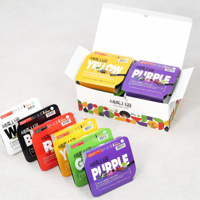 죽선가 건강한 약선죽 파이토케미컬죽 세트, 색죽시공6종세트, 6개, 350g