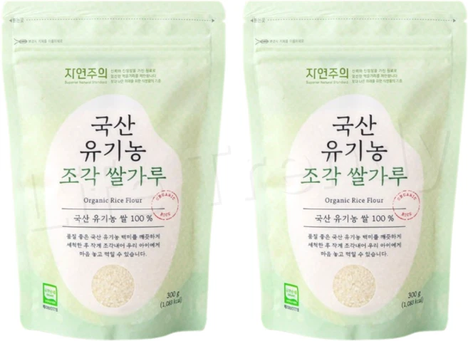 자연주의 우리아이 조각 쌀가루, 2개, 300g - 쿠팡