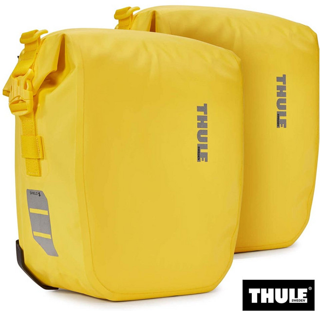 Thule 툴레 쉴드패니어 13L 자전거 방수가방 1쌍 노란색, 1개