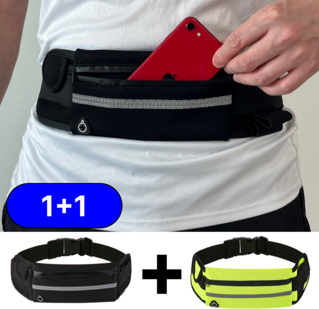러니크 러닝벨트 조깅 휴대폰 주머니 방수 힙색