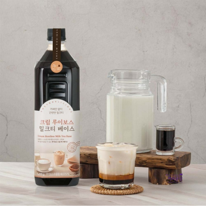 룩아워티 크림루이보스 밀크티 베이스 1000ml, 1개, 1L