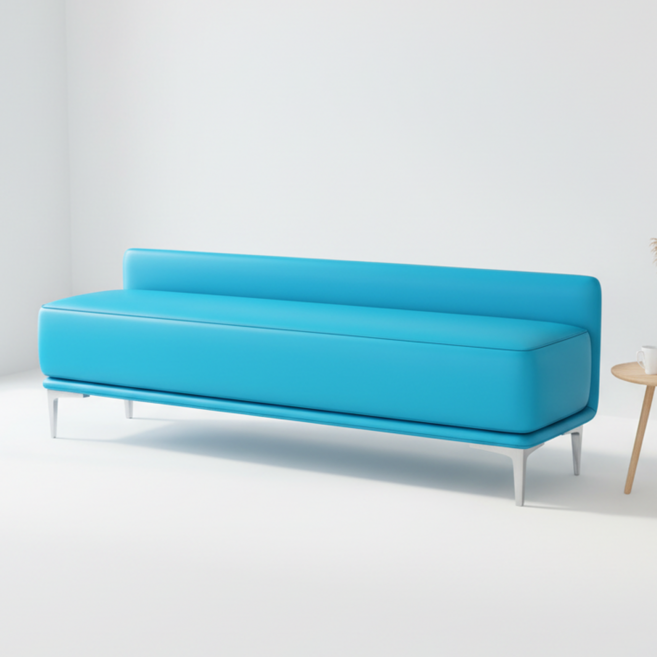 피피포피 카론 대기의자 병원 약국 대기실 로비 소파 3인용, 1개, 스카이블루