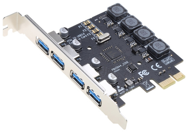 데스크탑 용 Express 확장 카드 용 전문 PCI-E ~ USB 3.0 PCI (4 POR, 1개