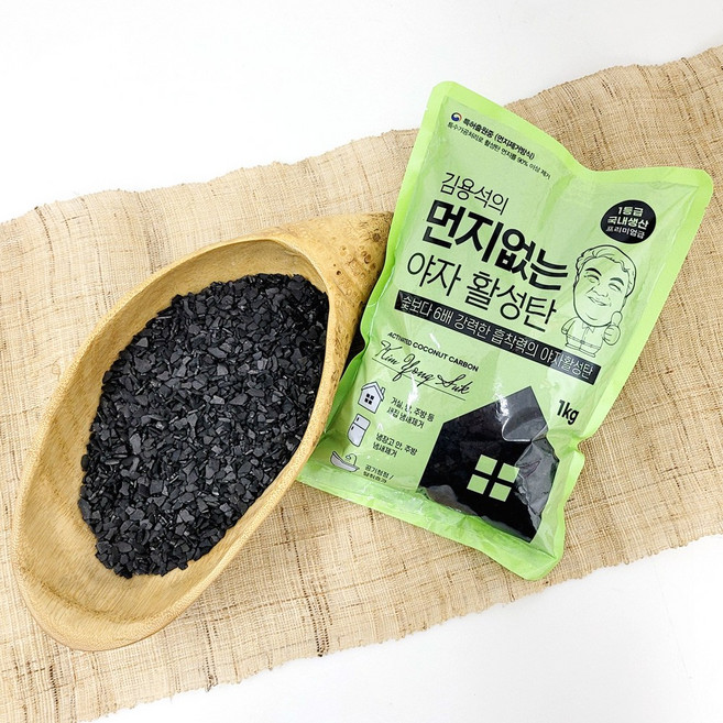 김용석생활연구소 야자활성탄 실내 탈취제 본품, 1kg, 5개