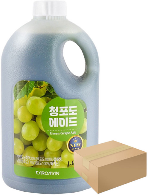 (박스)까로망 청포도 에이드 1.9kg 6개 베이스
