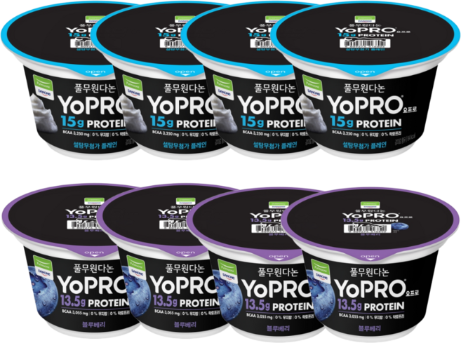 풀무원 요프로 프로틴 요거트 플레인 + 블루베리, 150g