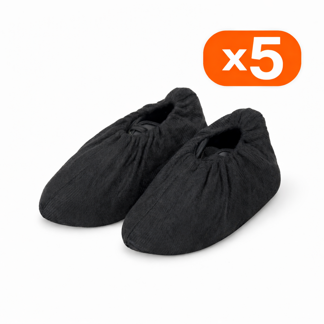 셀프리쉬 홈케이팅 덧신 대용량 슬라이드 실내운동 보드 배나라 나혼산 홈트레이닝, 5세트, 블랙