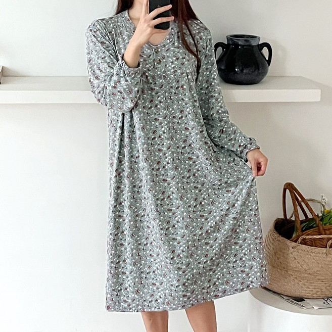 엘라운지 수피아 수면 홈웨어 빅사이즈 원피스 파자마