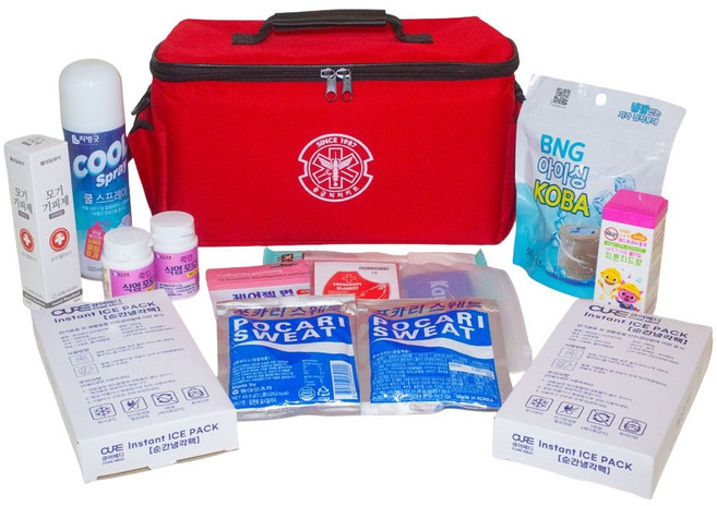 큐어메디 스페셜구급가방1호 응급처치키트 여름철 무더위예방 폭염안전키트, 1개