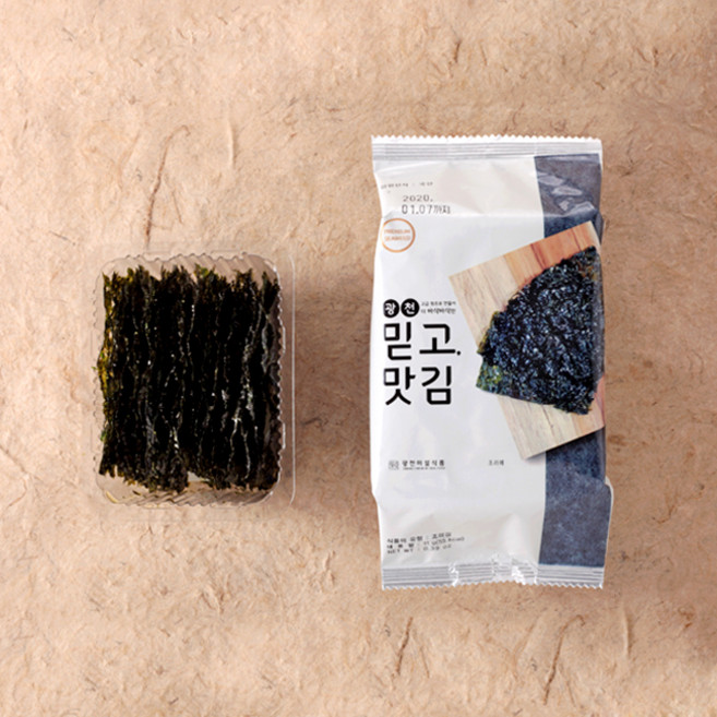 광천믿고맛김 프리미엄 도시락김 광천김 조미김 11g * 15봉, 15개