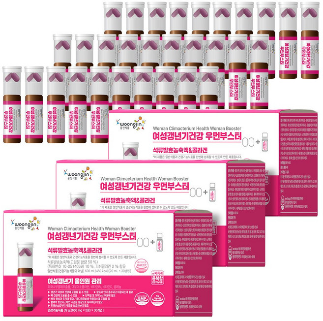 웅진 여성갱년기 영양제 우먼부스터 호르몬 에스트로겐, 3세트, 30회분