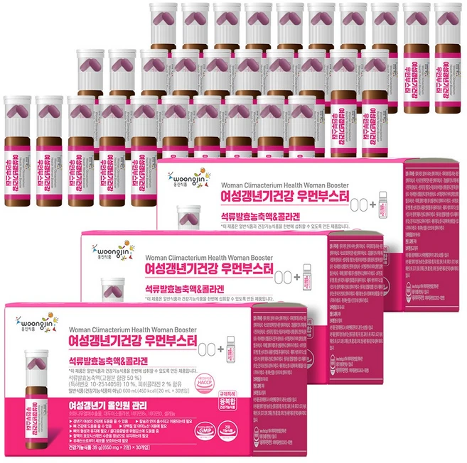 웅진 여성갱년기 영양제 우먼부스터 호르몬 에스트로겐, 3세트, 30회분 - 쿠팡