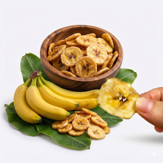 바나나칩 600g 말린 바나나 대용량 간식 마른 안주 1kg, 1개
