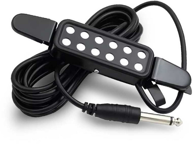 체리스팟 P-012 기타 픽업 케이블 무타공 자석식 어쿠스틱 픽업 마이크