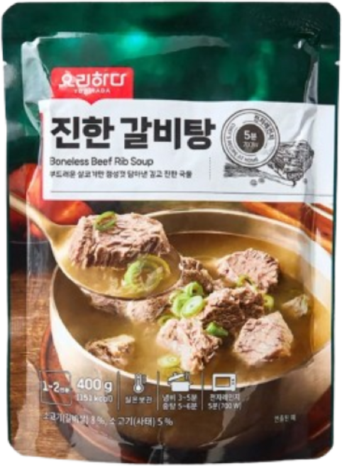 요리하다 진한 갈비탕, 1개, 400g