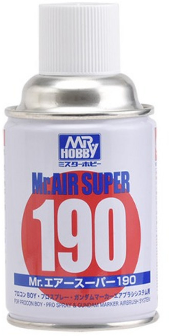 군제 PA148 슈퍼 에어브러시 리필 에어캔 190, 1개