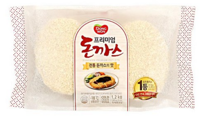 동원 프리미엄 돈까스 1.2kg, 2개