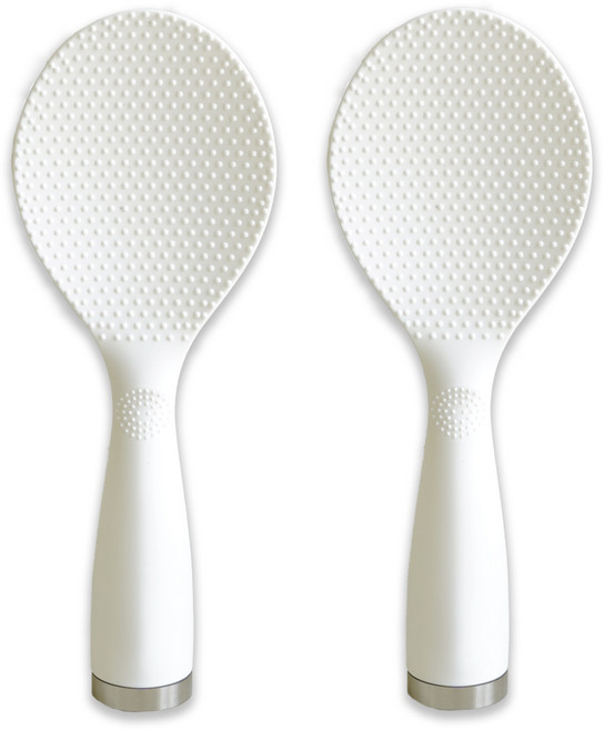 리리빙 밥알이 붙지 않는 스탠딩 밥주걱, 화이트, 2개