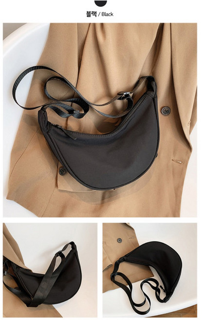 소소데일리 가벼운 반달 크로스백 숄더백 봄가방