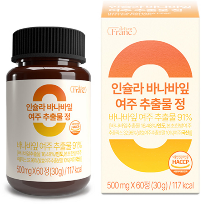 인슐라 바나바잎 추출물 고함량 91% 여주 케어, 1개, 60정