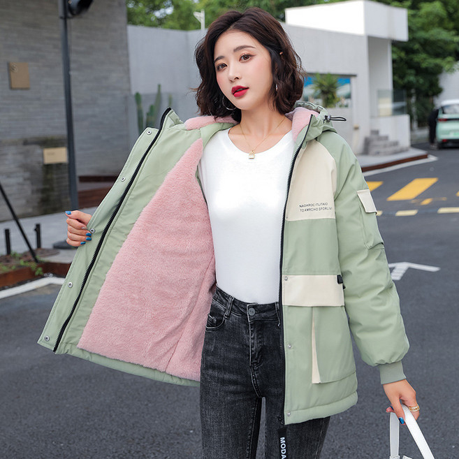 2023 도톰한 여성 하프 기장 루즈핏 겨울 패딩 점퍼 3I770