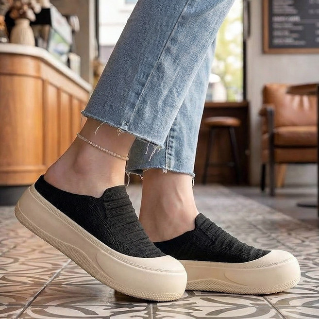 스토리원 여성 링클어퍼 뮬 슬리퍼 스니커즈 SH-WSOZ06