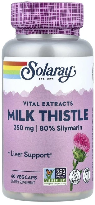 솔라레이 바이탈 엑스트랙트 밀크씨슬 Solaray Vital Extracts Milk Thistle 60정 - 쿠팡