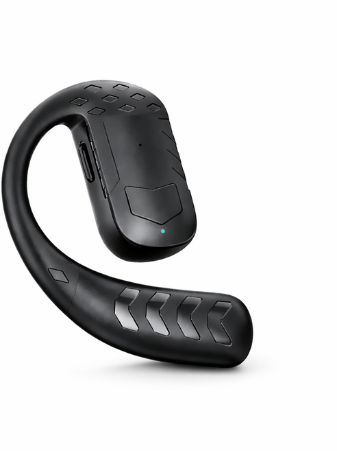 킹콩프로 귀걸이형 블루투스 이어폰 골전도 무선이어폰 오른쪽/ 왼쪽형 사용가능 1개, 블랙