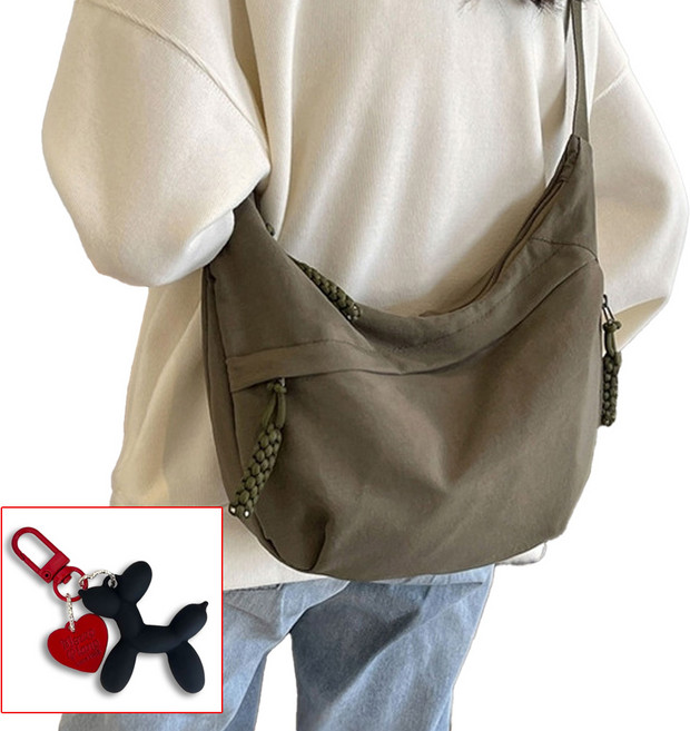 다두이다 반달 하프문 심플 크로스백