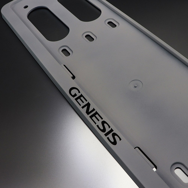 제네시스번호판가드 블랙무광 천공R타입 블랙메탈스티커 구형 천공t타입, 번호판가드(후면), 1개