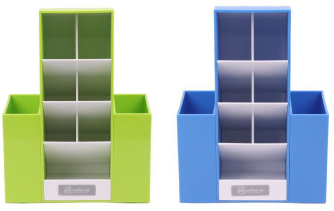 에이에스코리아 아카데미)더블애니스탠드 MW-627 블루/연필꽂이 사물정리함, 블루