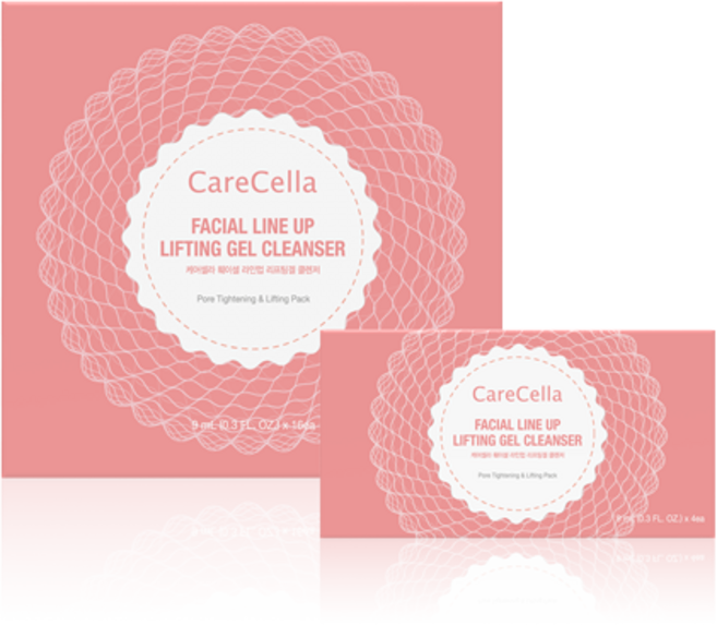 케어셀라 훼이셜 라인업 리프팅겔 클렌저, 9ml, 16개