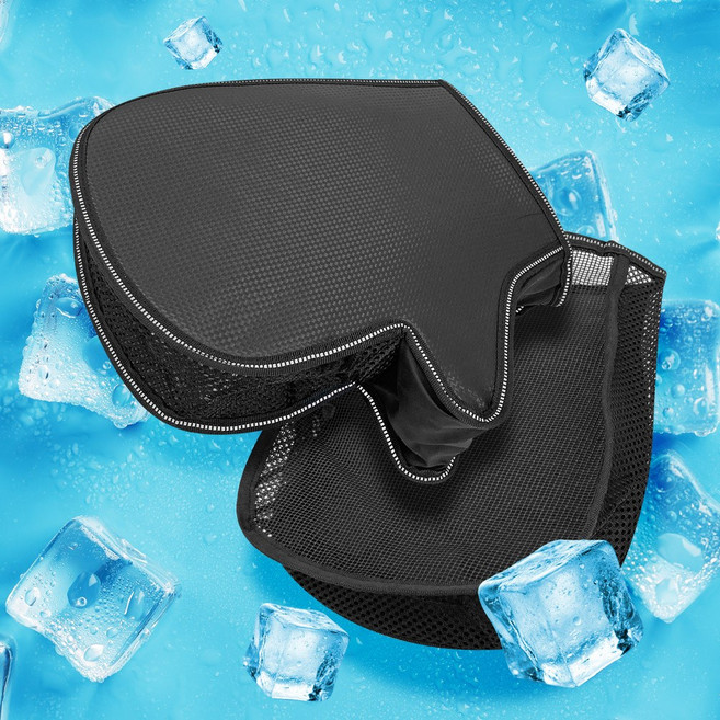 엑스핏 카본메쉬 통풍 오토바이여름토시 자외선차단 핸들커버 바이크장갑, 검정, 1개