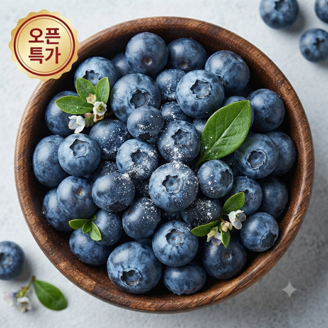 [오픈특가] 국내산 프리미엄 생 블루베리 산지직송, 1박스, 1kg