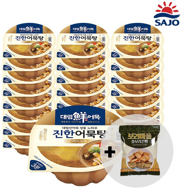 [DANA] 대림선 가쓰오어묵탕 360g x 24컵 / 찰보리건빵 1개 증정, 24개