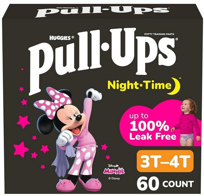 PullUps 여아용 야 배변 훈련 바지 사이즈 5T6T 오버나이트 트레이닝 속옷 20.927.2kg4560파운드 44개입 252124, 60