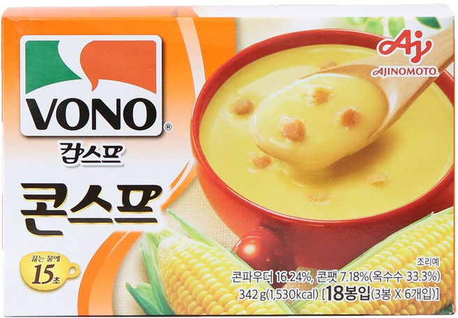 보노 컵스프 콘스프맛, 19g, 18개